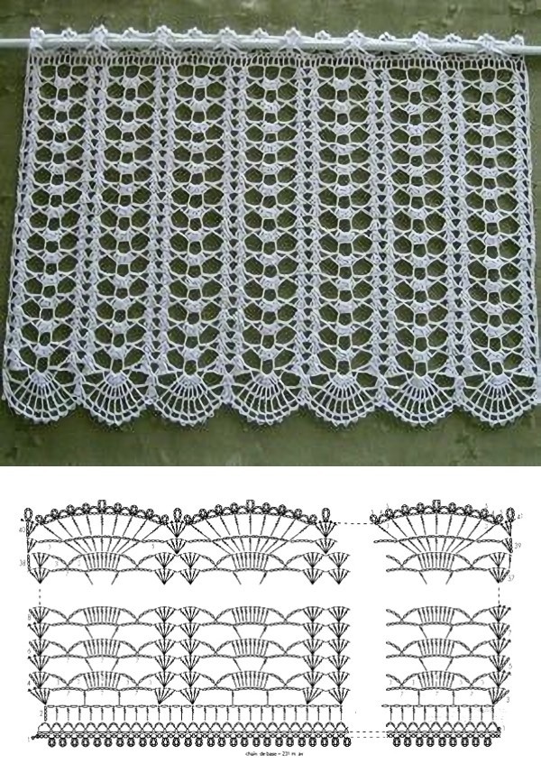 crochet curtains for the kitchen with graphics 8