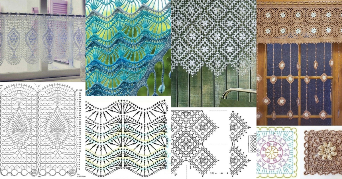 crochet curtains tutorials