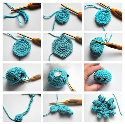 crochet cute octopus keychain 1
