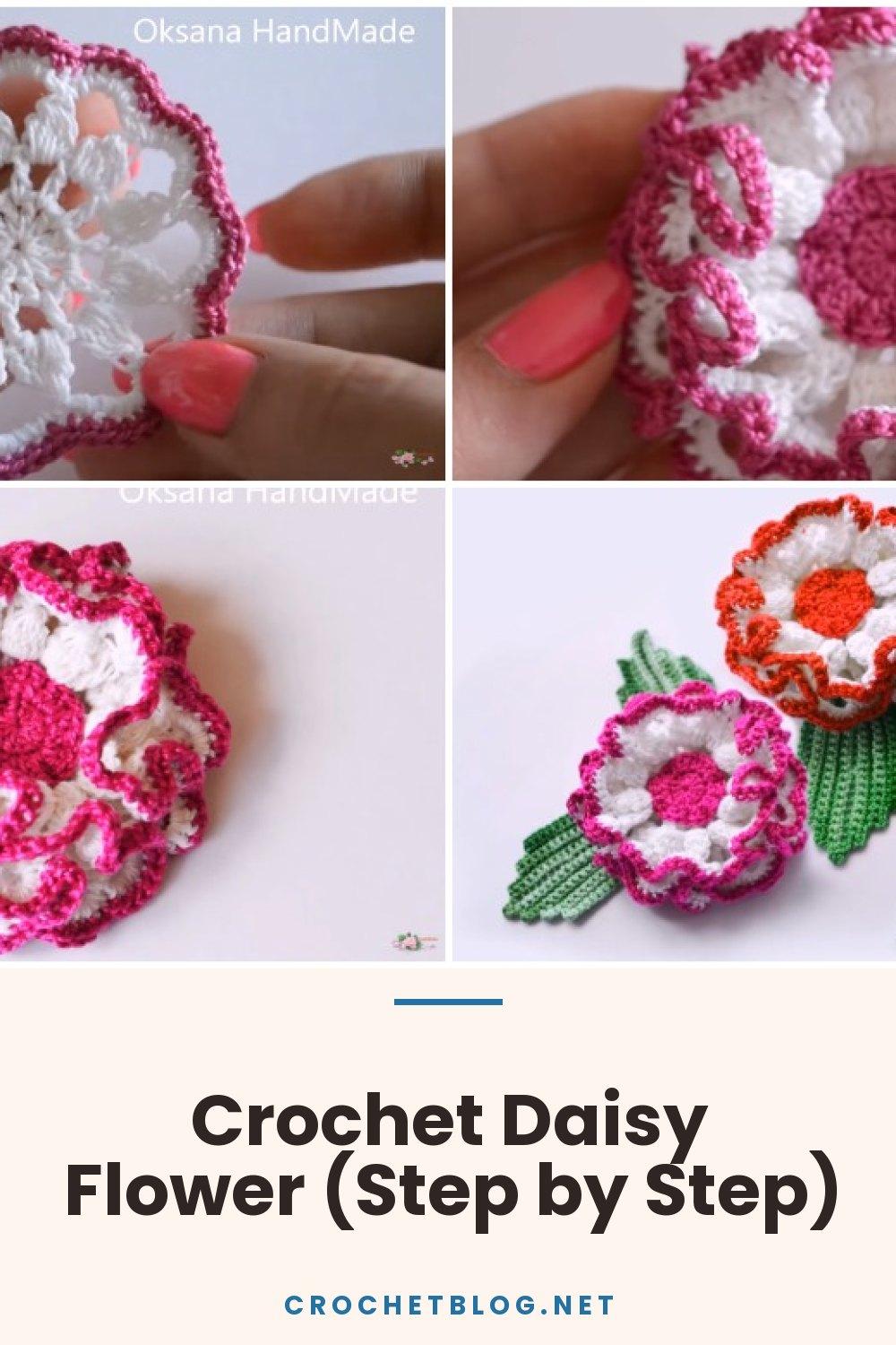 Crochet Daisy Flower (Step by Step)