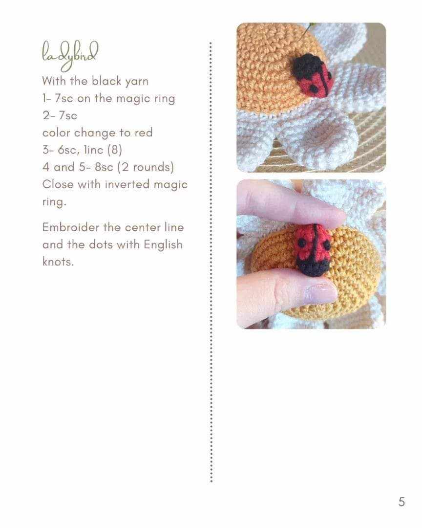 crochet daisy pattern 5