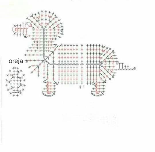 crochet dog appliques 3