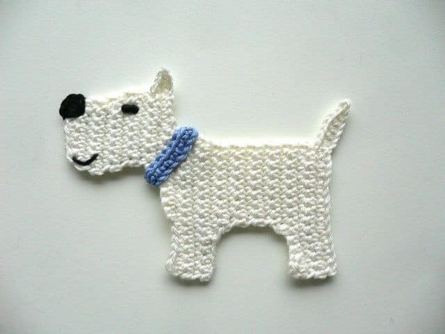 crochet dog appliques 7