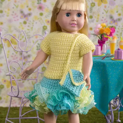 crochet doll clothes free pattern 1