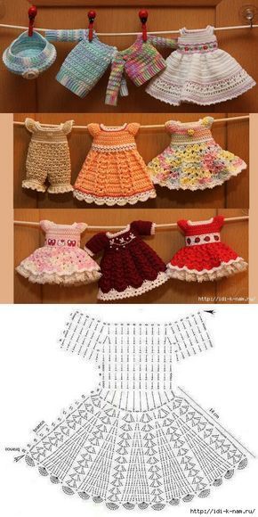 crochet doll clothes free pattern 7