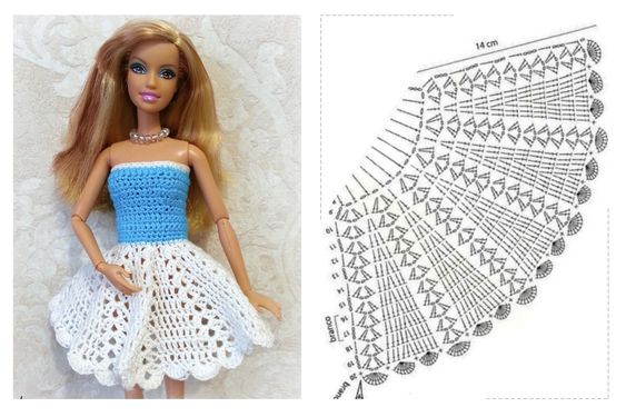 crochet doll clothes free pattern 9