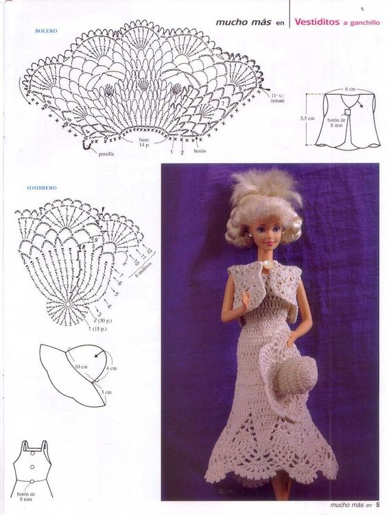 crochet doll dress ideas 3