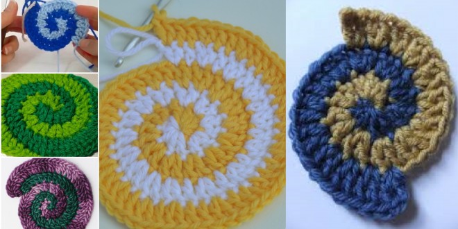 two color spiral crochet hat pattern