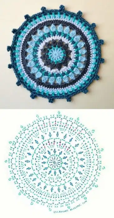 crochet dreamcatcher mandalas 1