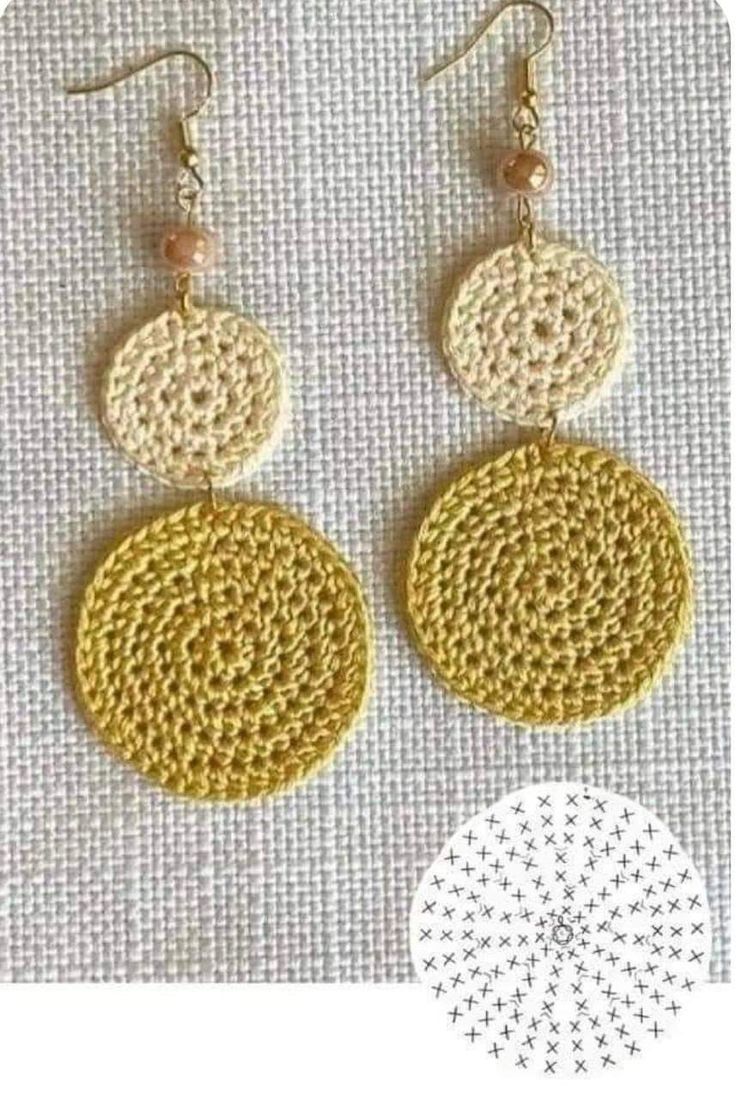 crochet earrings easy to make 1