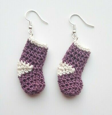 crochet earrings for christmas ideas 4