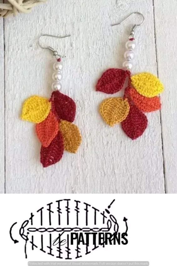 crochet earrings for fall 6