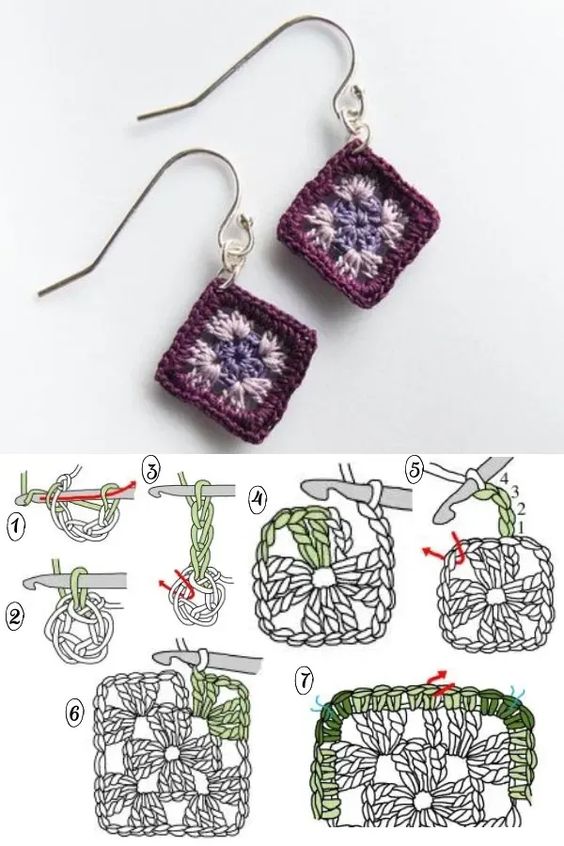 crochet earrings for summer boho