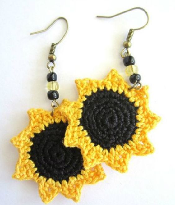 crochet earrings ideas and tutorials 2