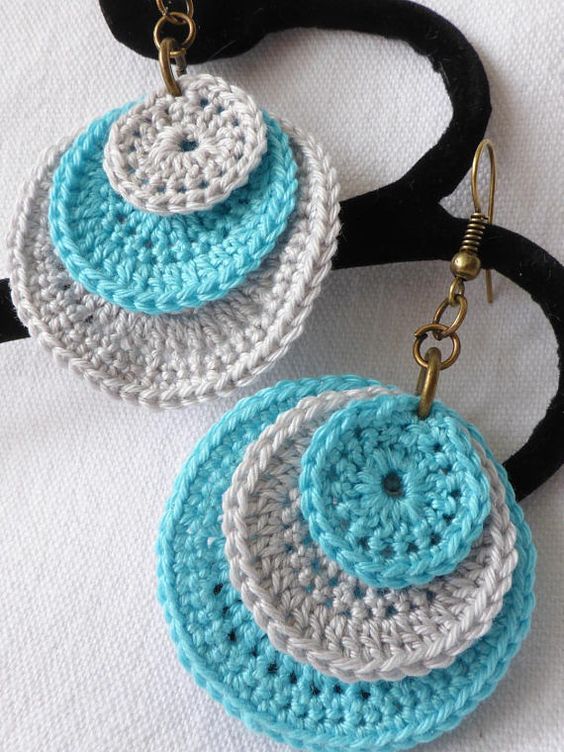 crochet earrings ideas and tutorials 4