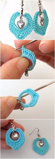 crochet earrings ideas and tutorials 6