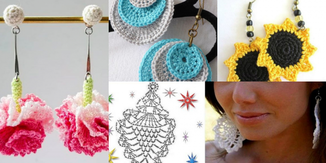 crochet earrings ideas and tutorials