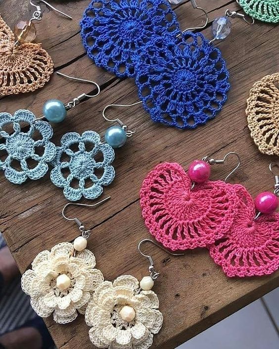 crochet earrings ideas and tutorials 9