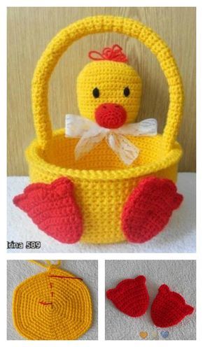 crochet easter basket 3