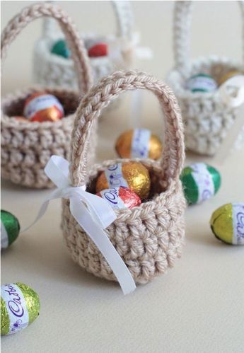 crochet easter basket 5