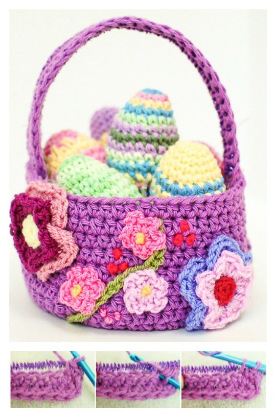 crochet easter basket 8