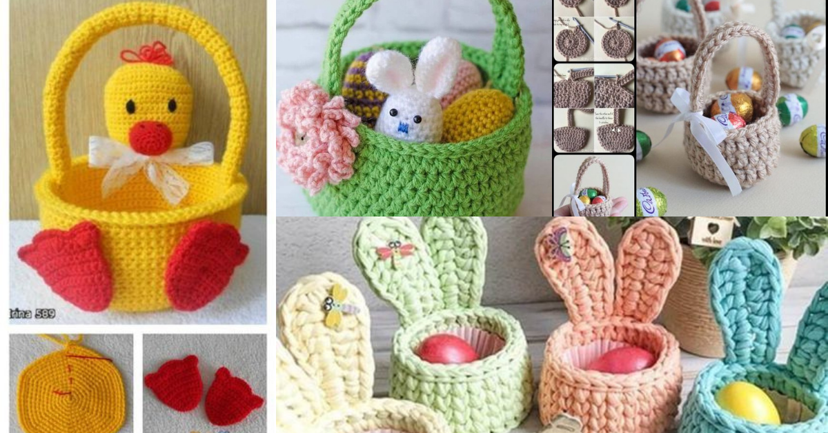 Crochet Easter Basket Tutorial And Ideas