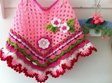 crochet easy ponchos for kids 9