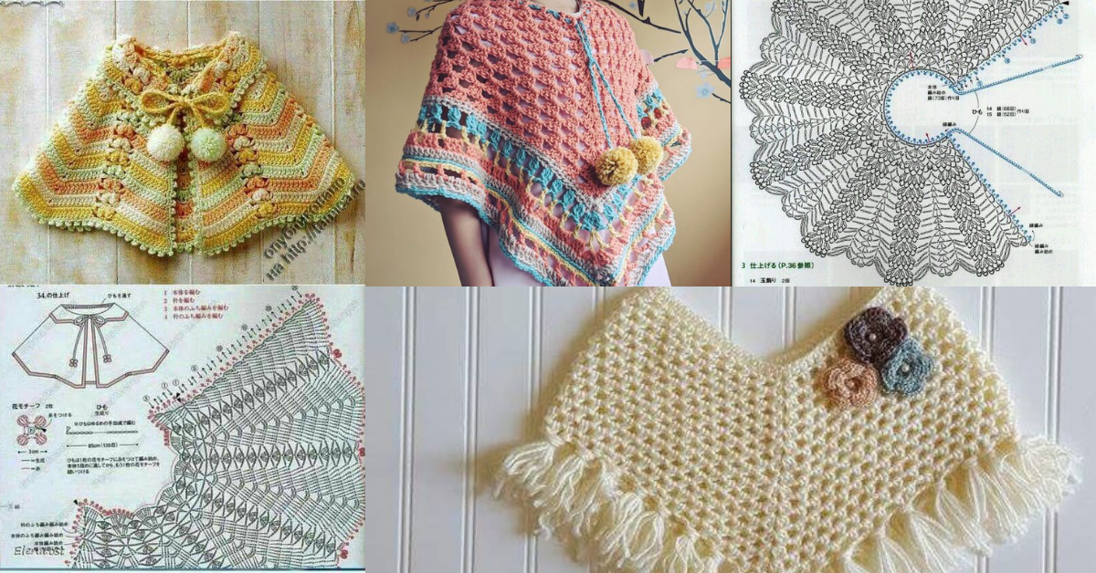 crochet easy ponchos for kids