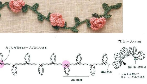 crochet elegant floral headband 5