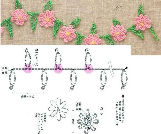 crochet elegant floral headband 6