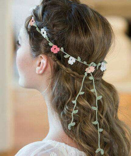 crochet elegant floral headband 9