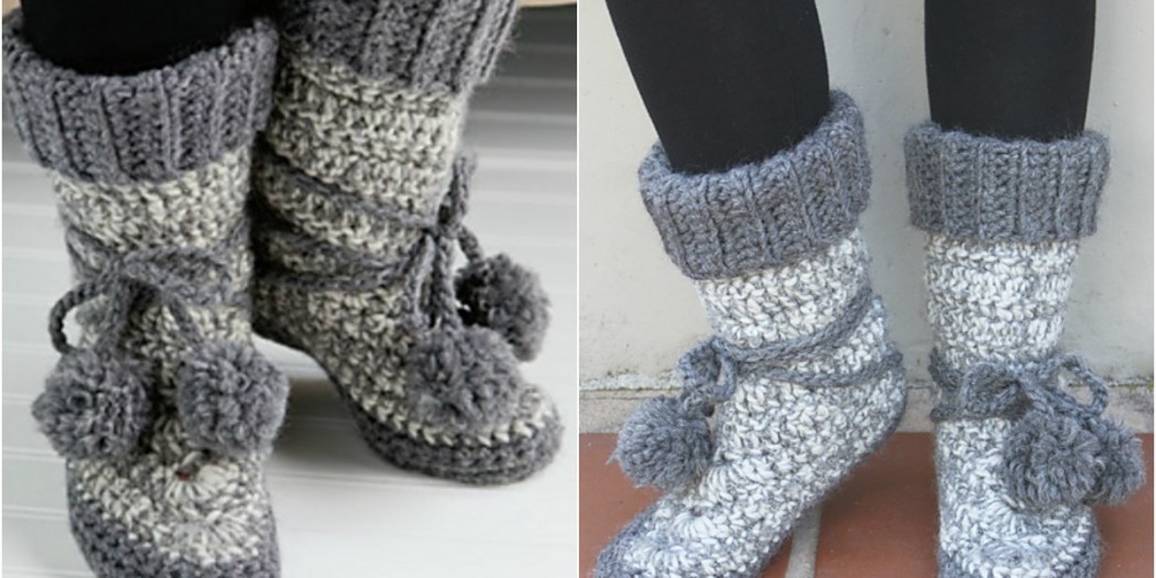 Crochet Eskimo Boots – Free Pattern & Video Tutorial