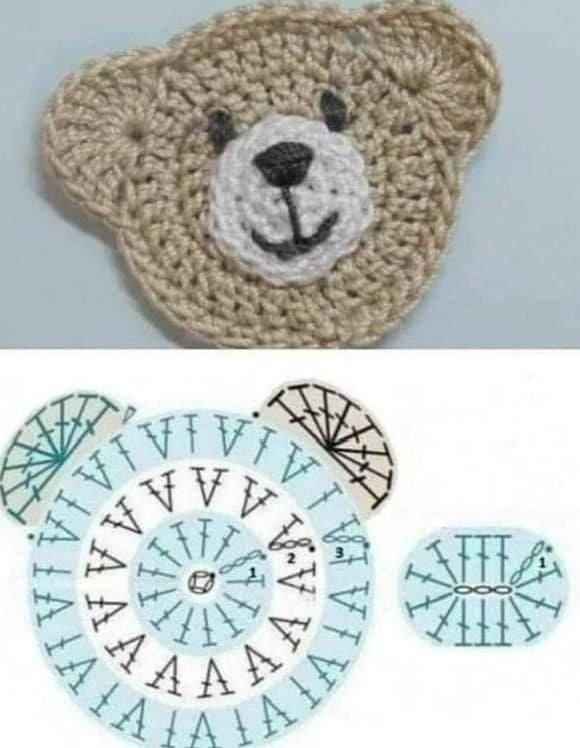 crochet face applique graphics 1