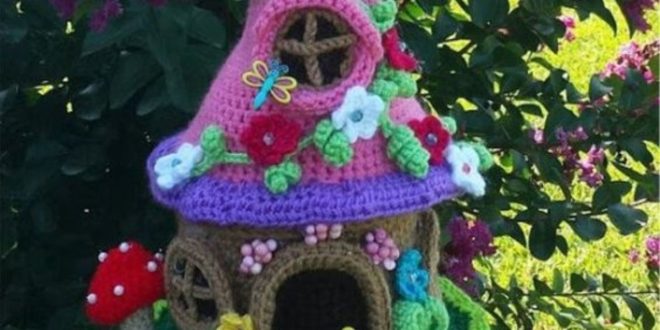 crochet fairy houses ideas 10
