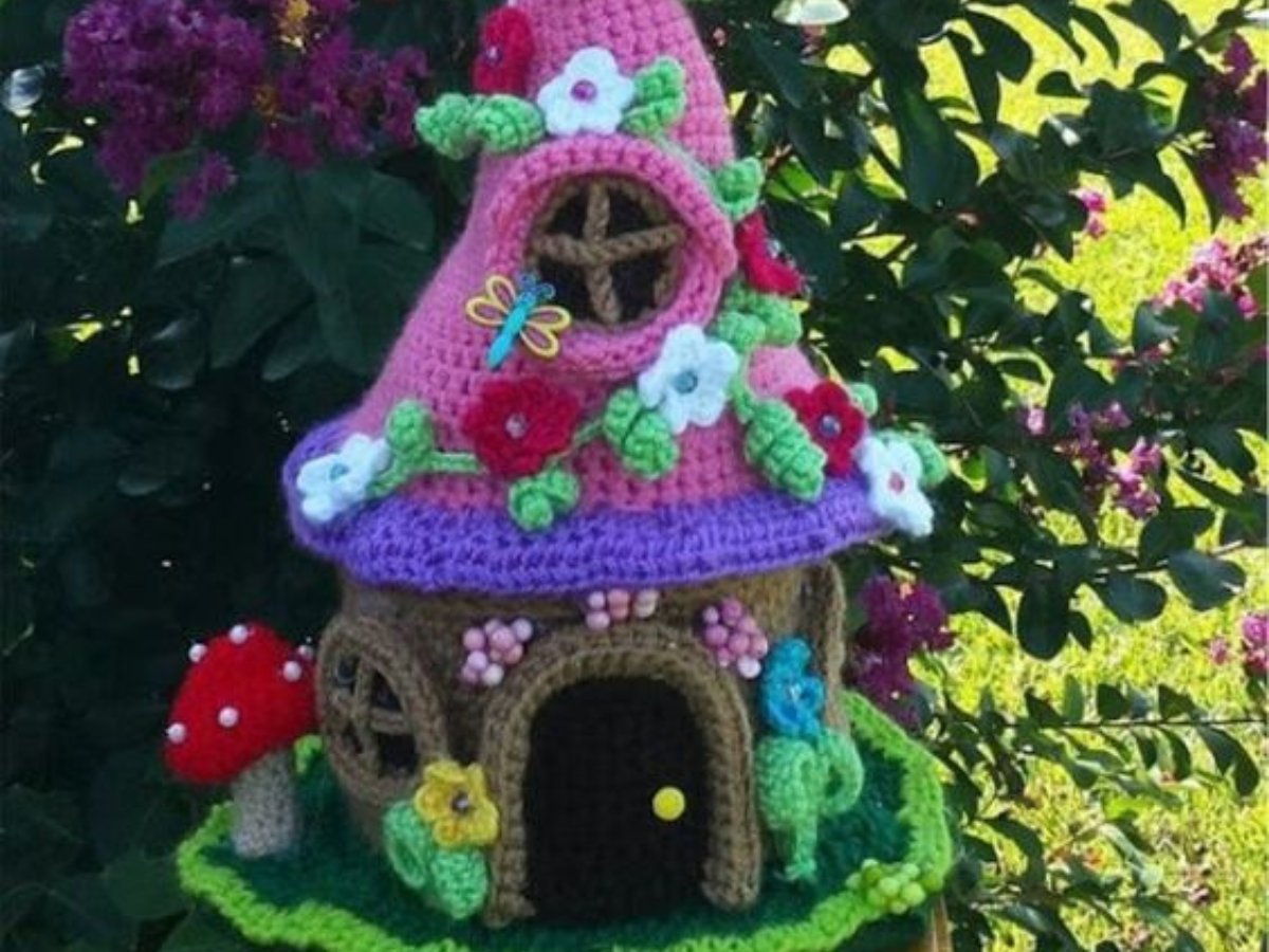 crochet fairy houses ideas 10
