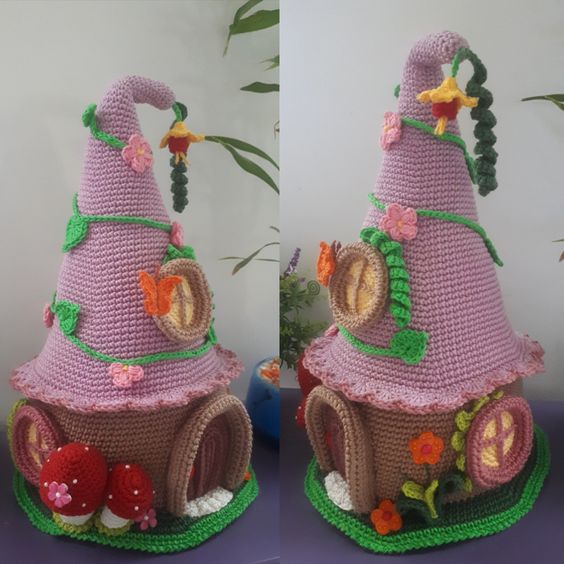 crochet fairy houses ideas 2