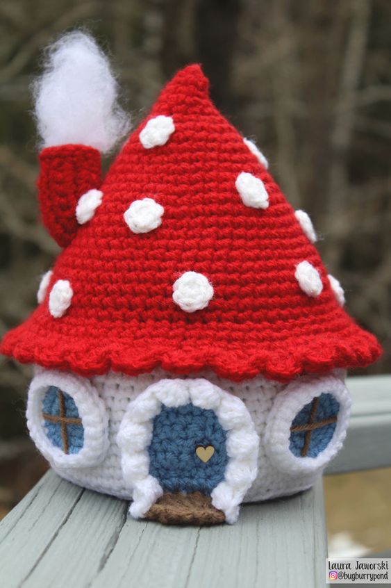crochet fairy houses ideas 6