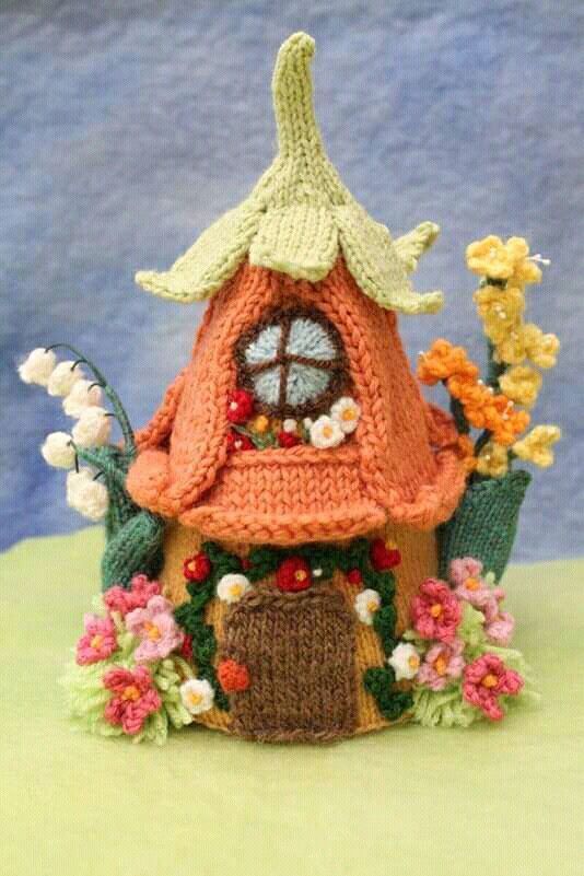 crochet fairy houses ideas 7