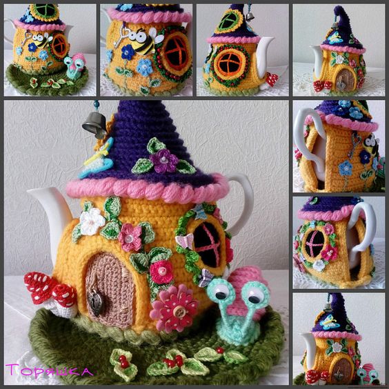 crochet fairy houses ideas 8