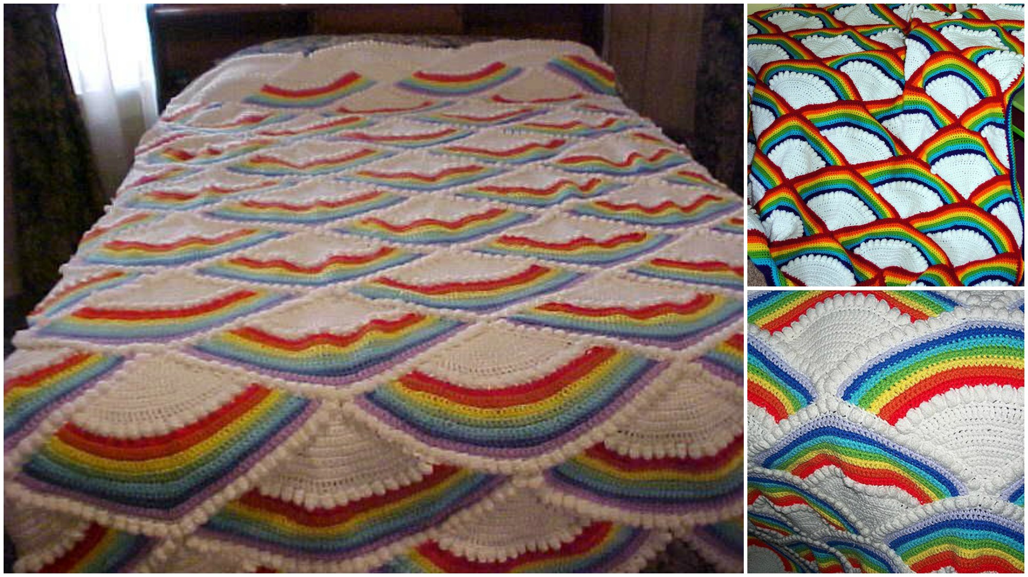 crochet fan afghan