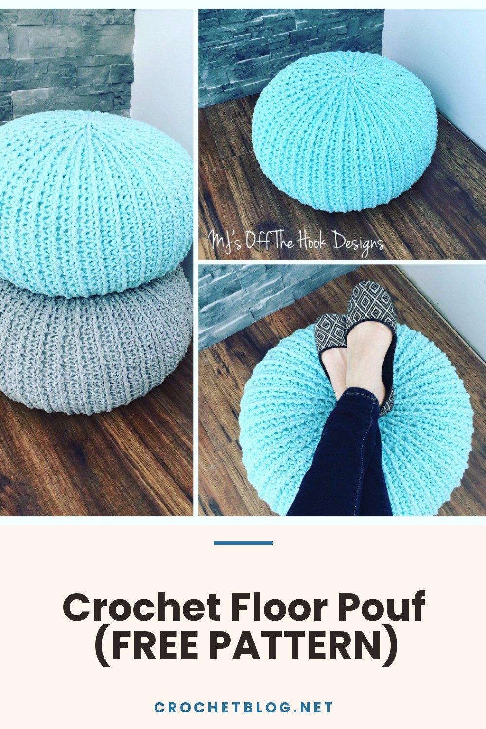 Crochet Floor Pouf (FREE PATTERN)