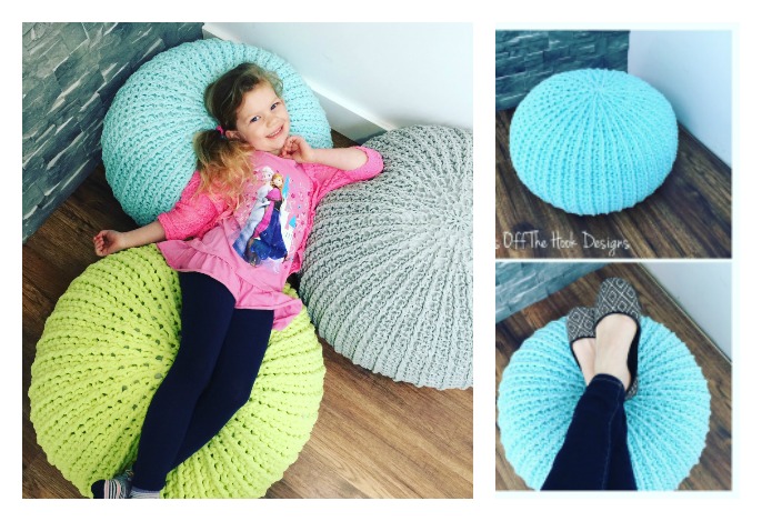 crochet floor pouf pattern