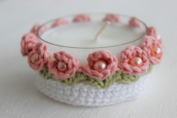 crochet flower basket tutorial 9