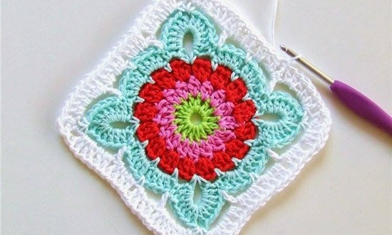 crochet flower blanket8 1