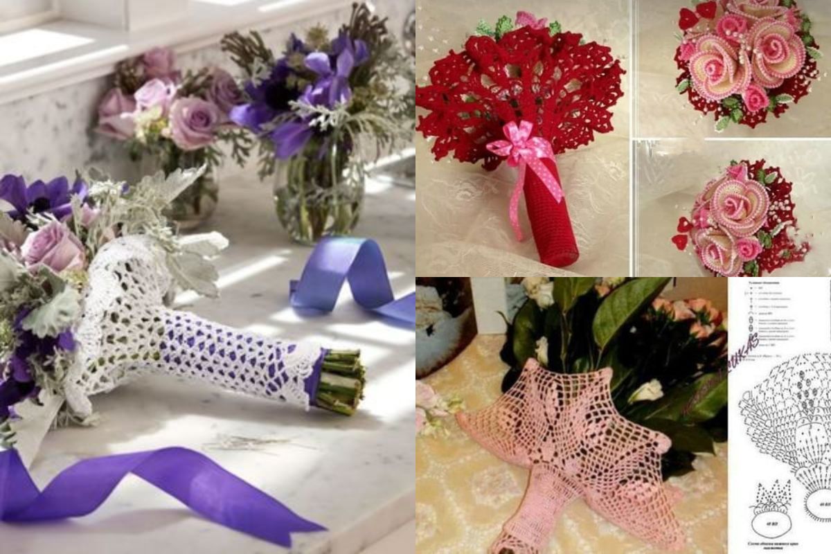 Crochet Flower Bouquet Wrapping: Handmade Beauty