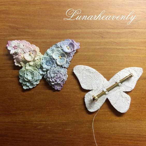 crochet flower butterfly 8