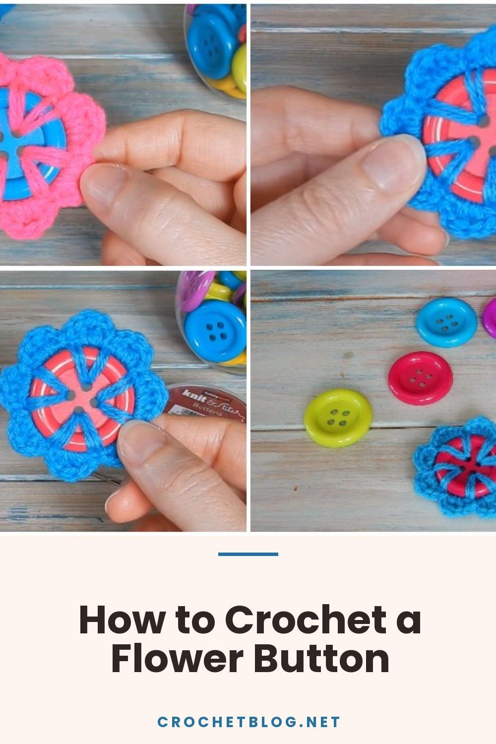How to Crochet a Flower Button