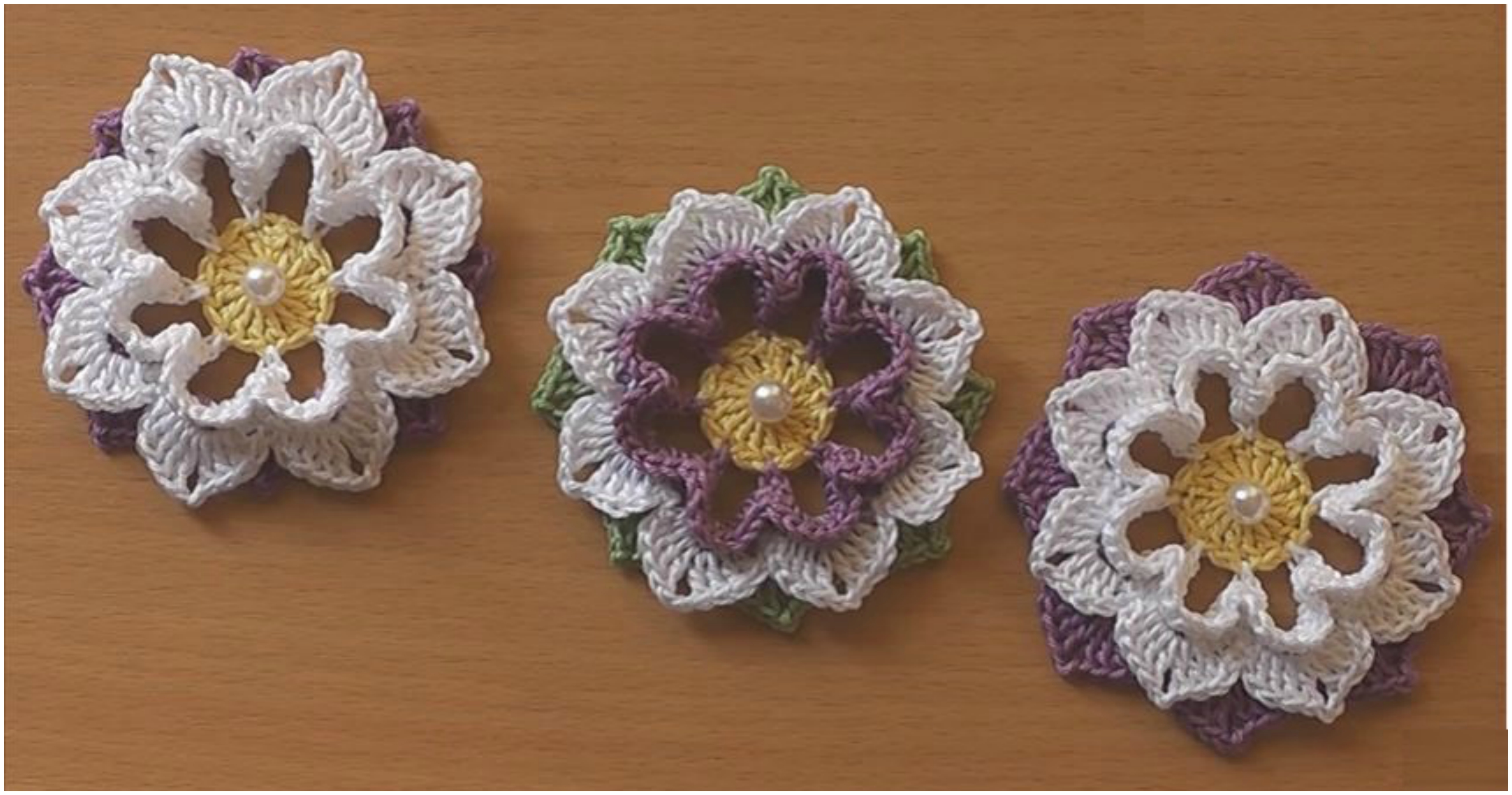 crochet flower easy tutorial