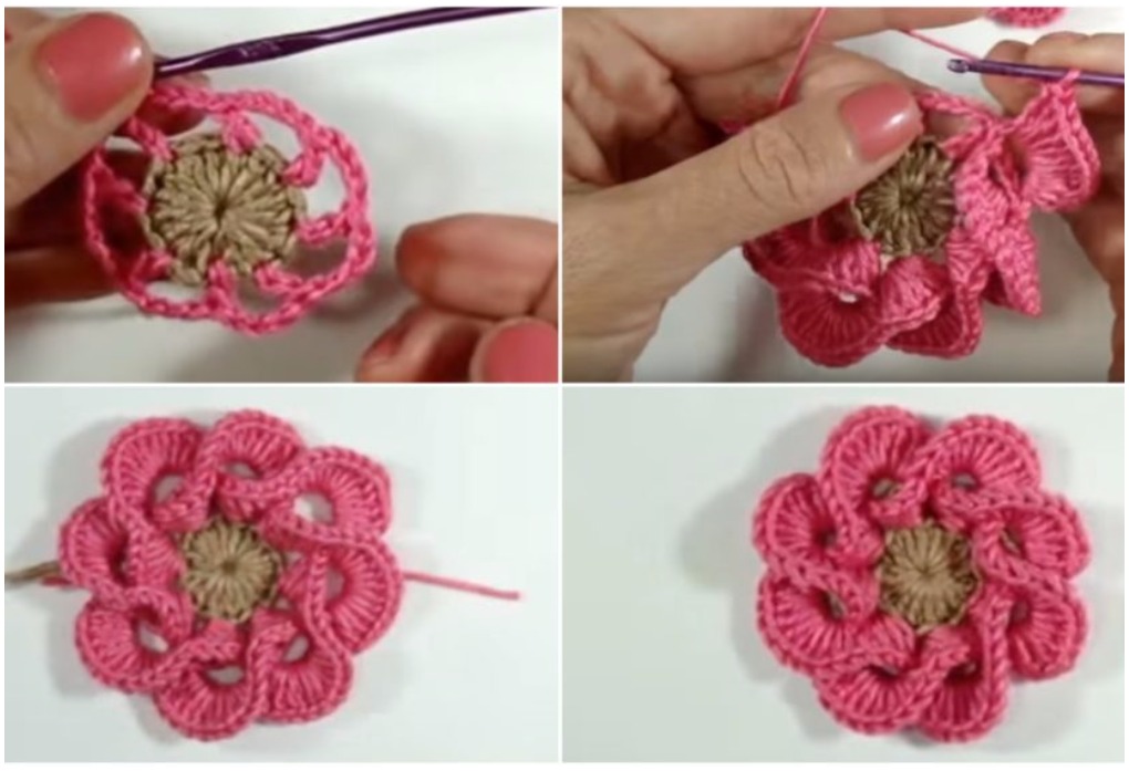 crochet flower petal