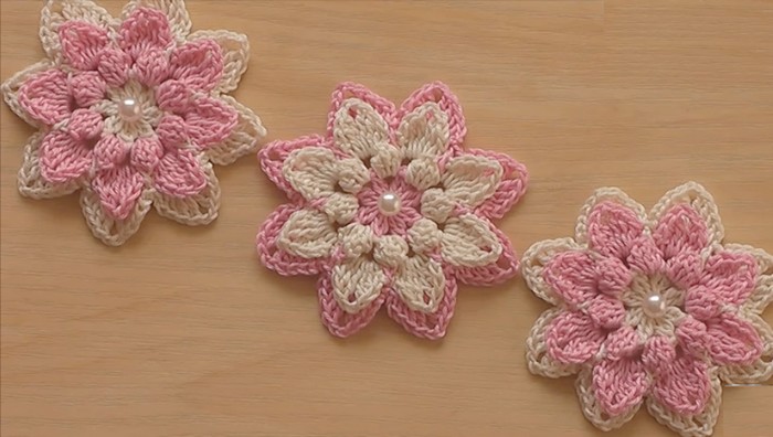 crochet flower quick to knit 4